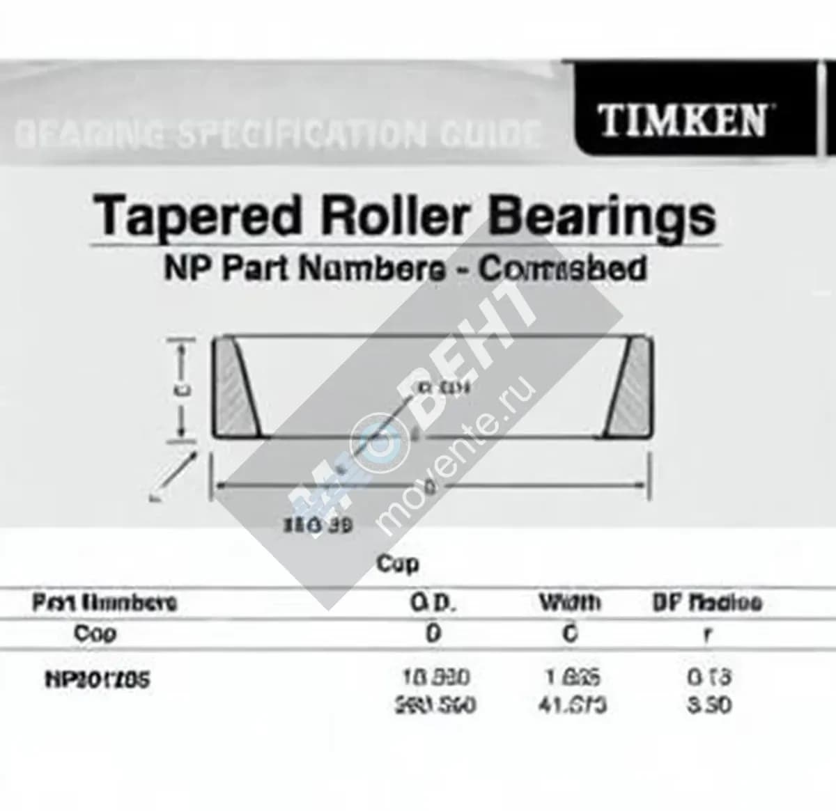 TIMKEN NP901205-TIMKEN - Image 1