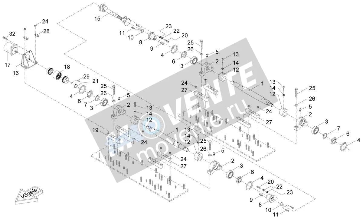 4611052115 подшипник Vögele - Image 1