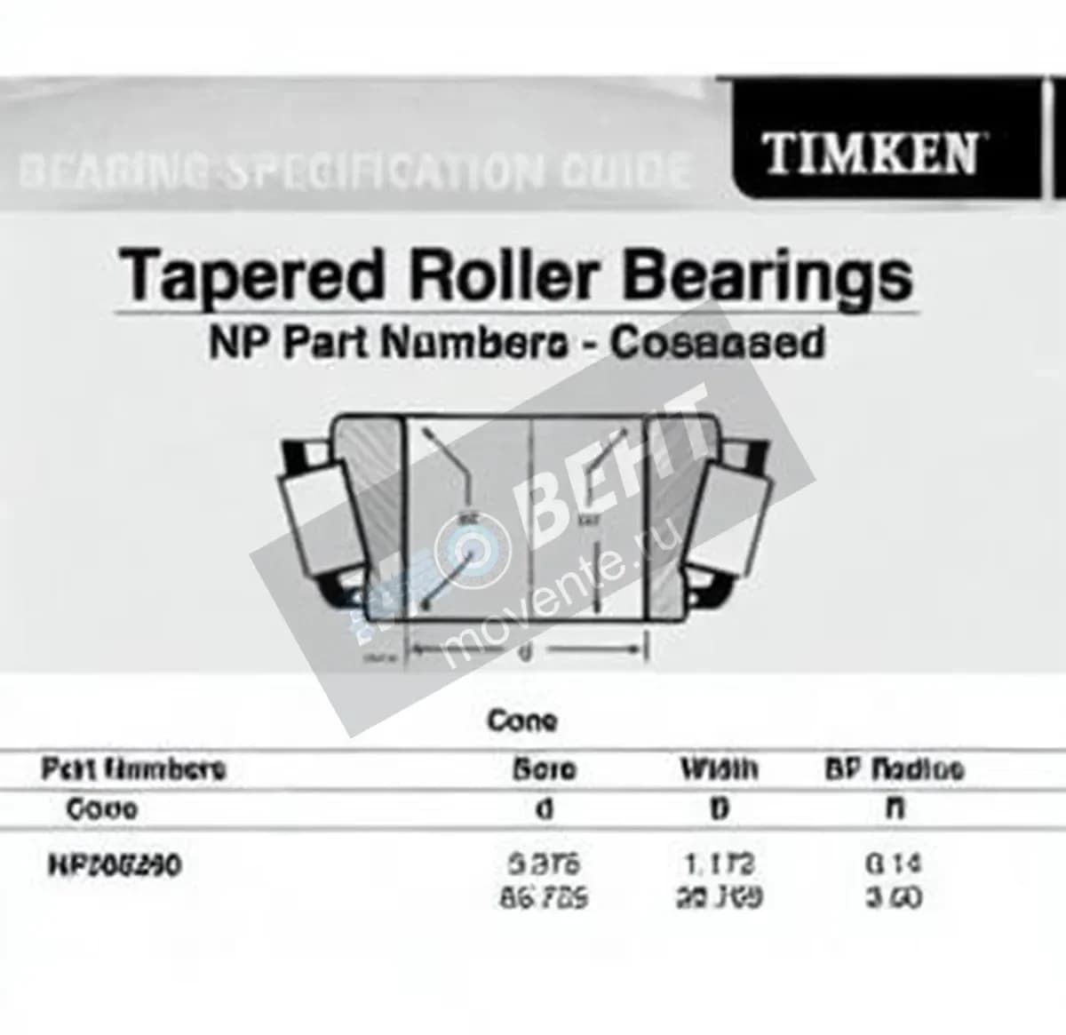 TIMKEN NP380290-TIMKEN - Image 1