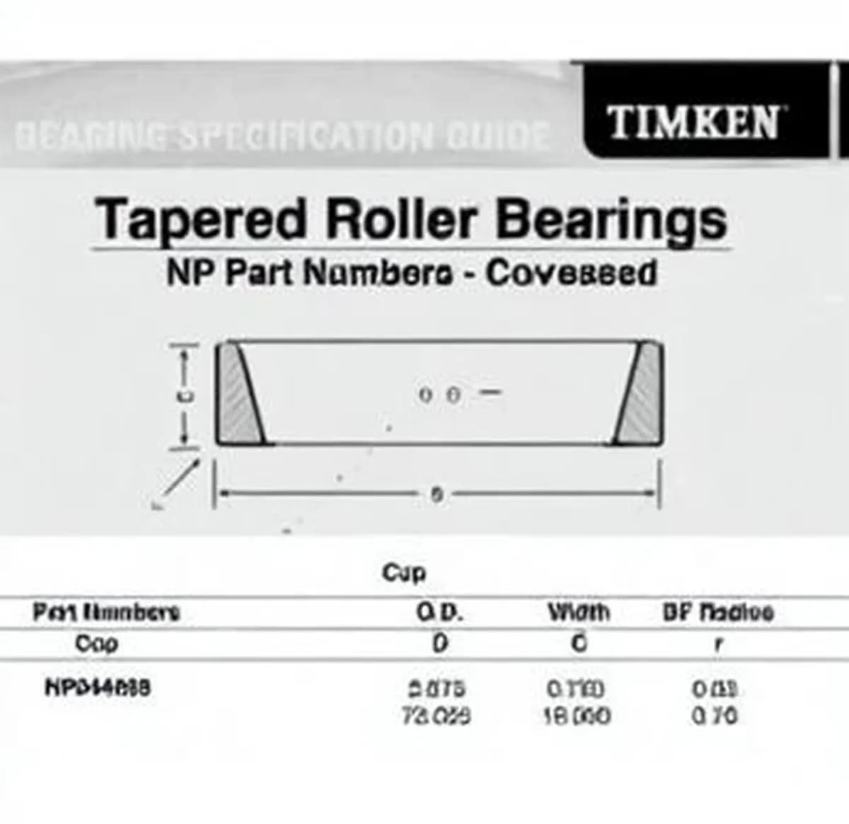 TIMKEN NP944668-TIMKEN - Image 1