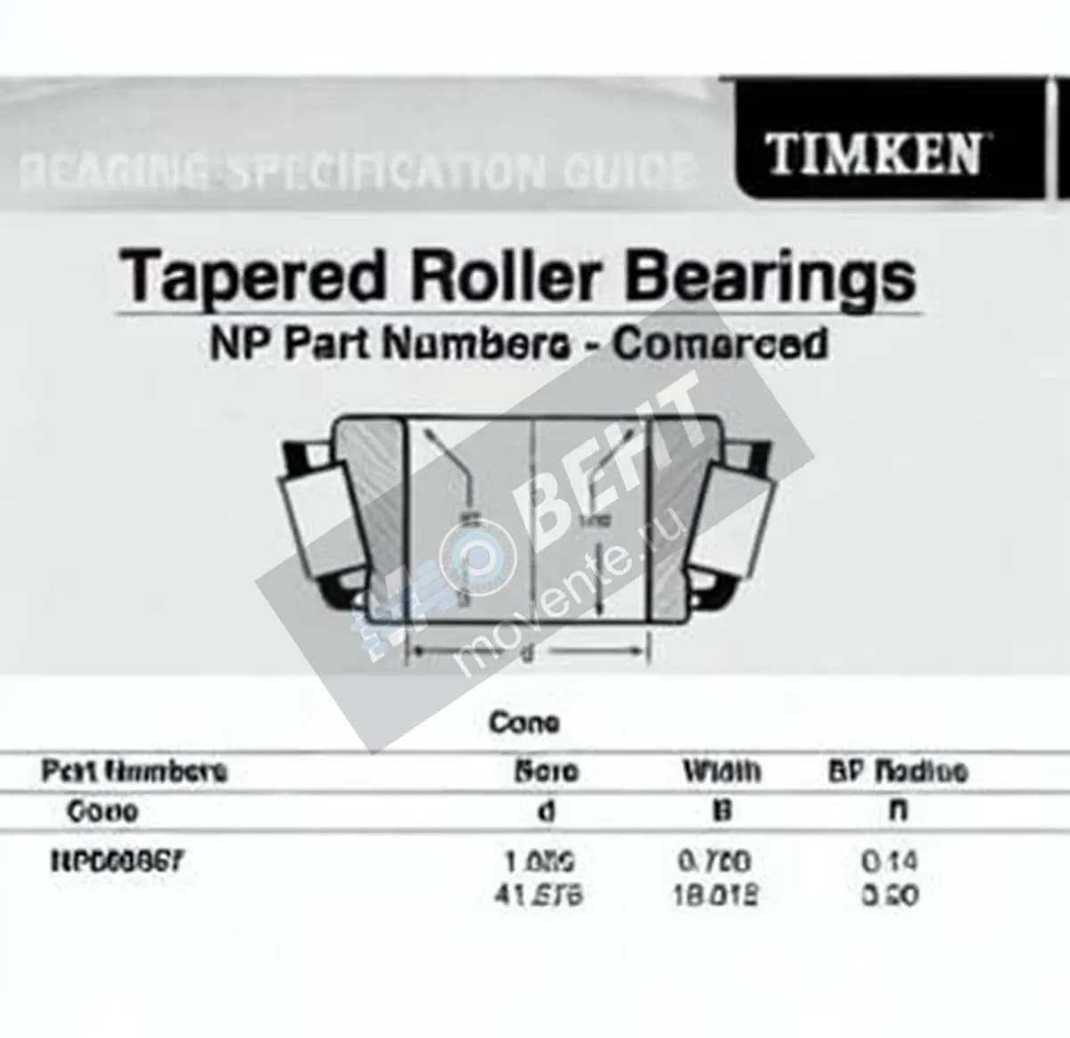 TIMKEN NP889967-TIMKEN - Image 1