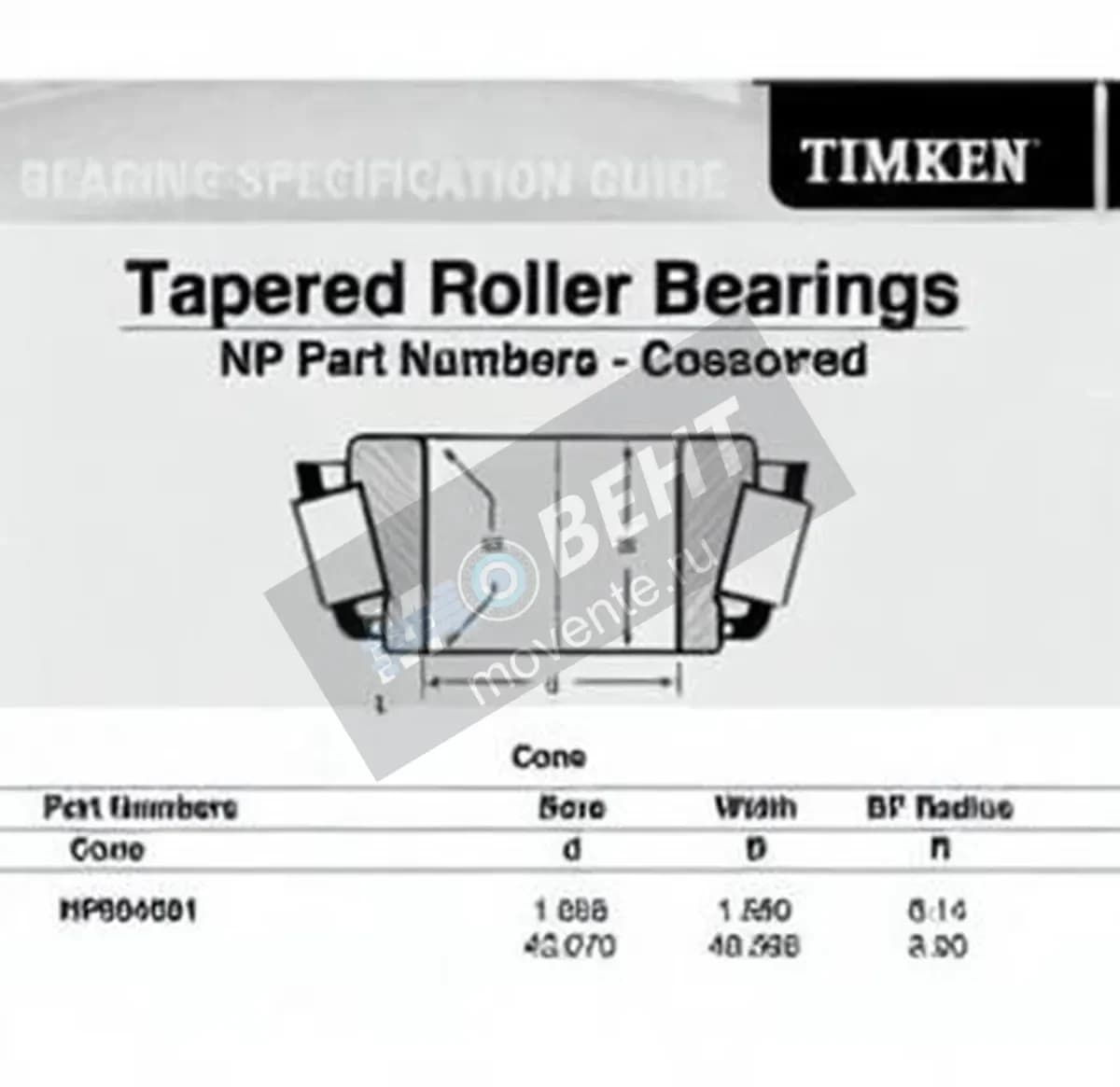 TIMKEN NP904081-TIMKEN - Image 1