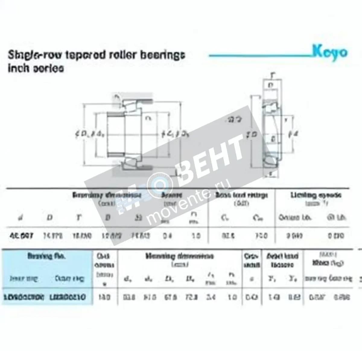 JTEKT LM503349R-LM503310-JTEKT - Image 1