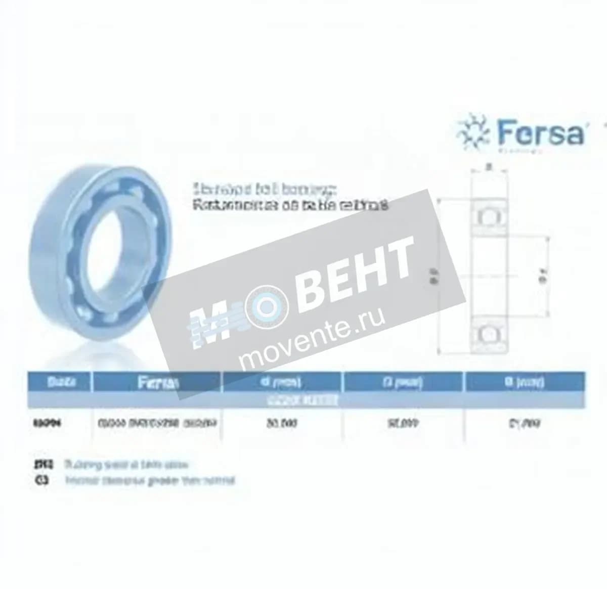 ASFERSA 62304-2RS-C3-ASFERSA - Image 1