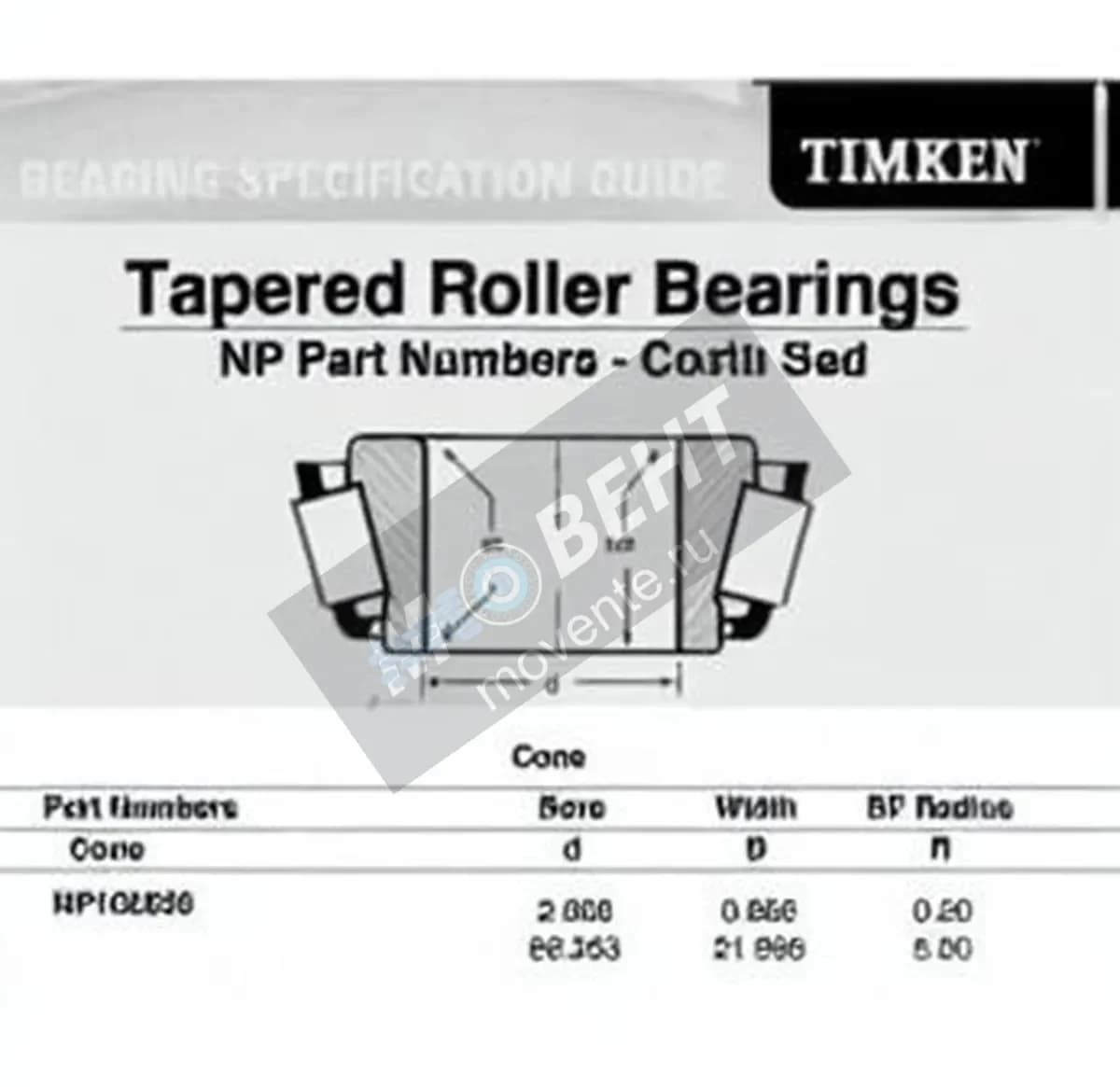 TIMKEN NP102036-TIMKEN - Image 1