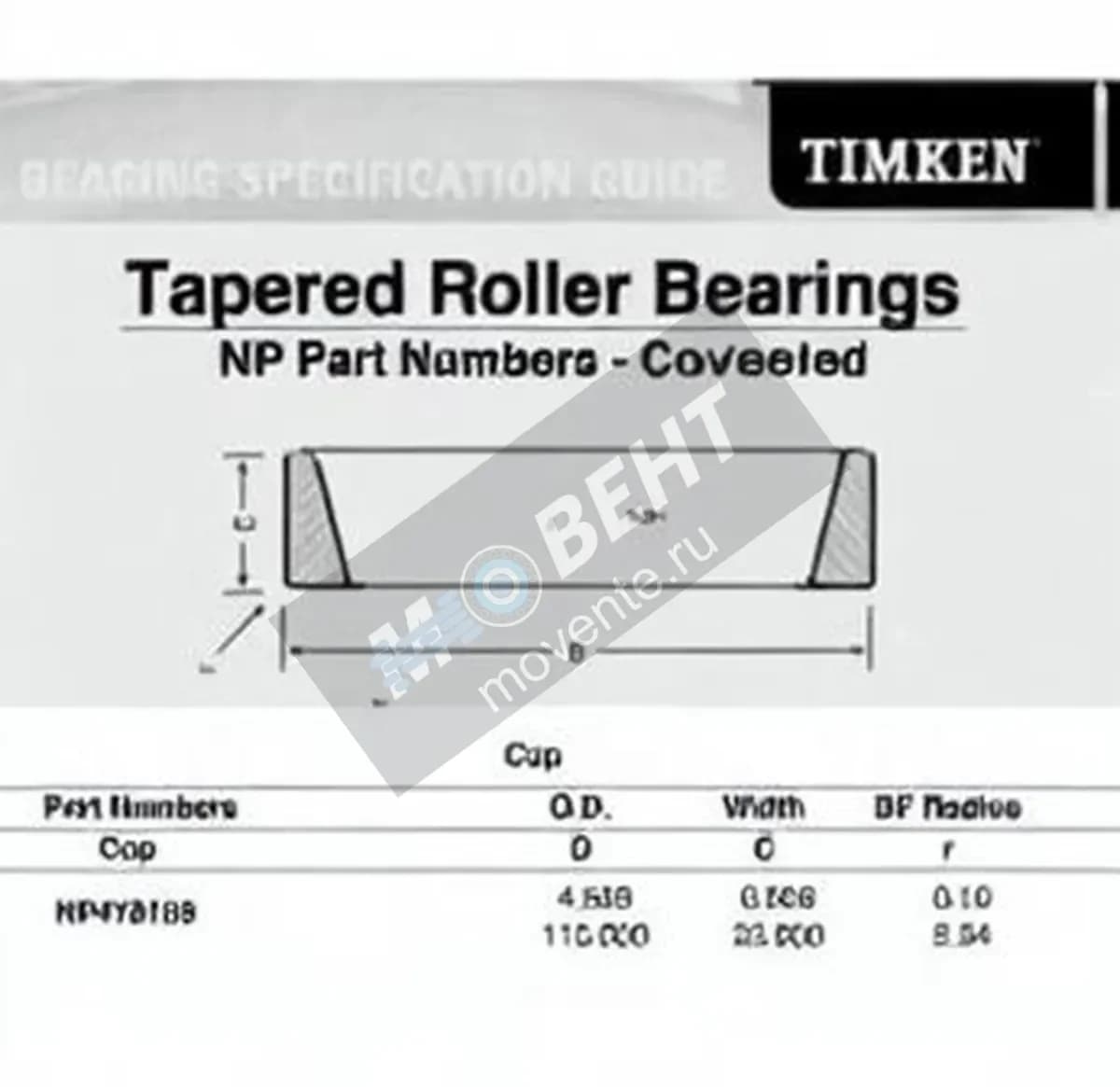 TIMKEN NP478159-TIMKEN - Image 1