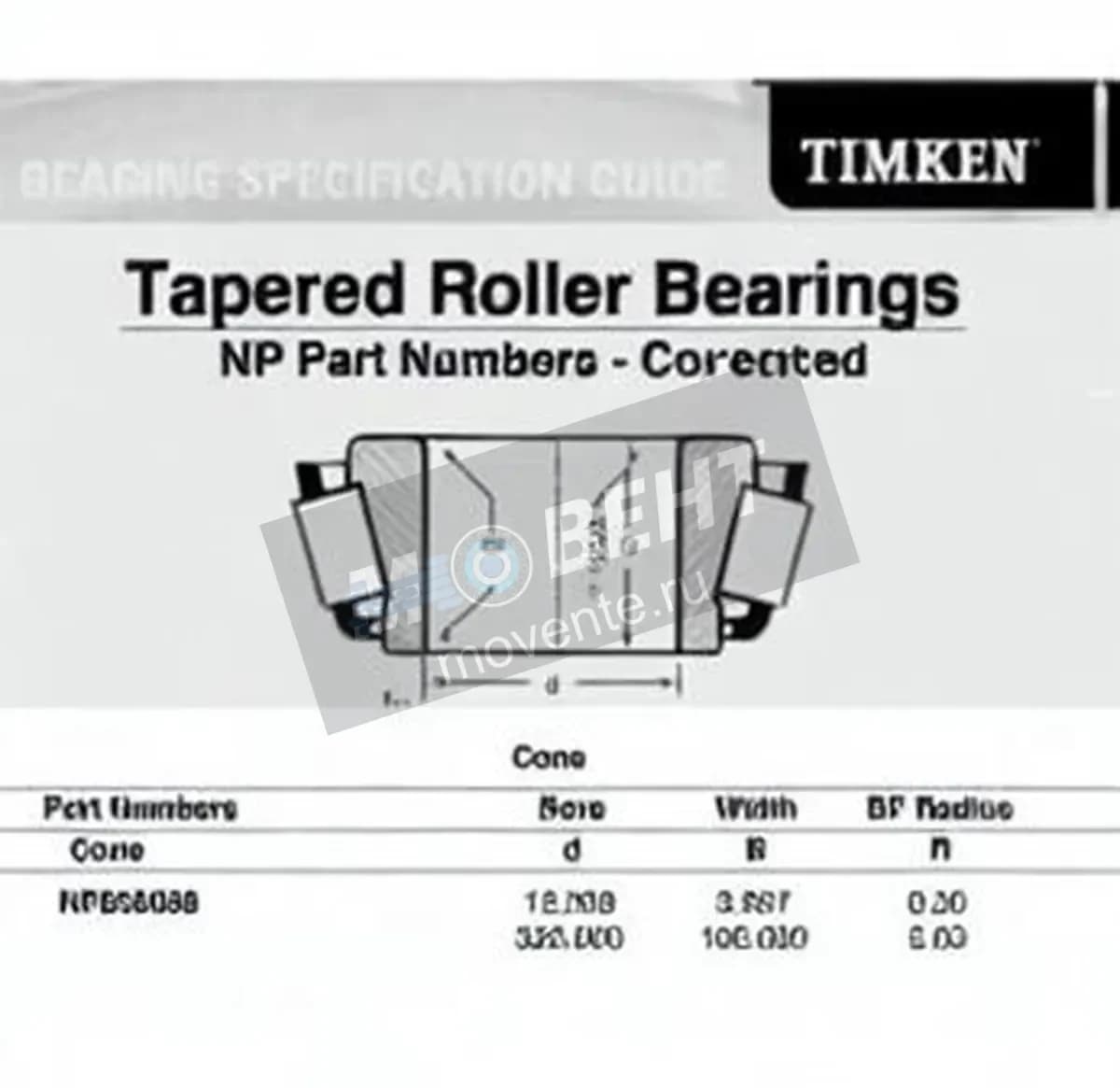 TIMKEN NP836098-TIMKEN - Image 1