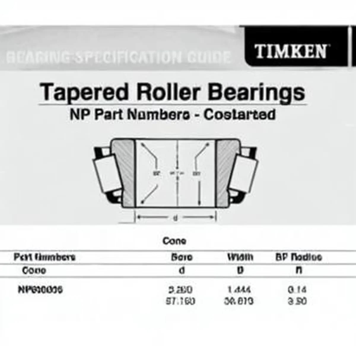 TIMKEN NP930036-TIMKEN - Image 1