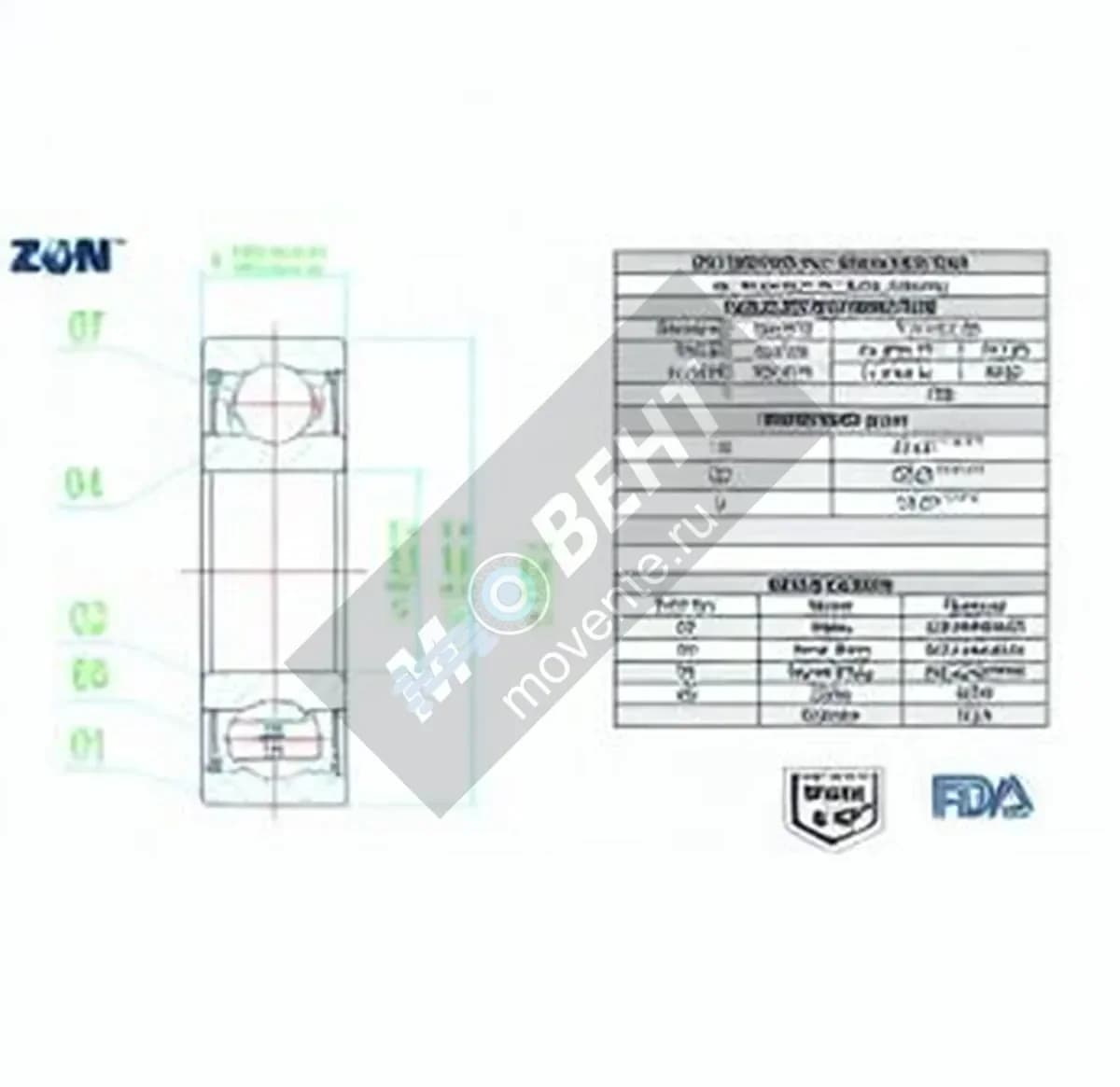 ZEN S6304-2RS-FDA-AISI420-ZEN - Image 1