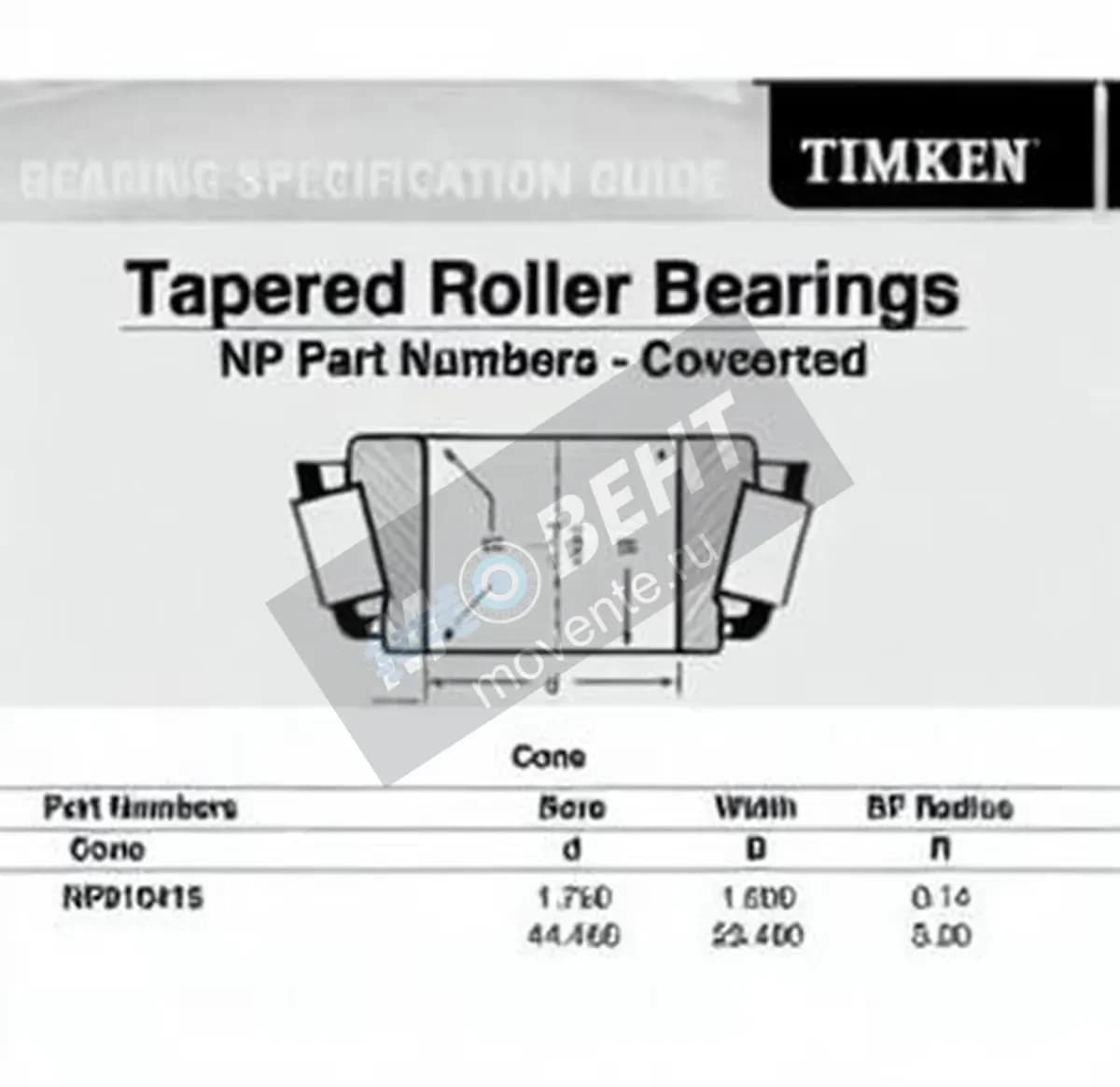 TIMKEN NP910415-TIMKEN - Image 1