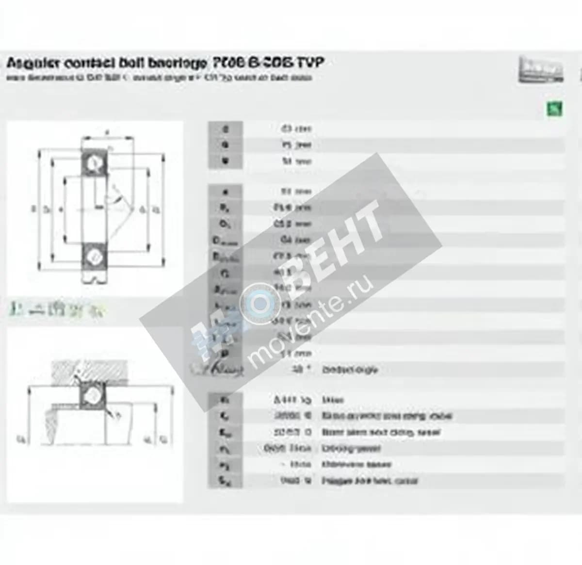 FAG 7306-B-XL-2RS-TVP-FAG - Image 1