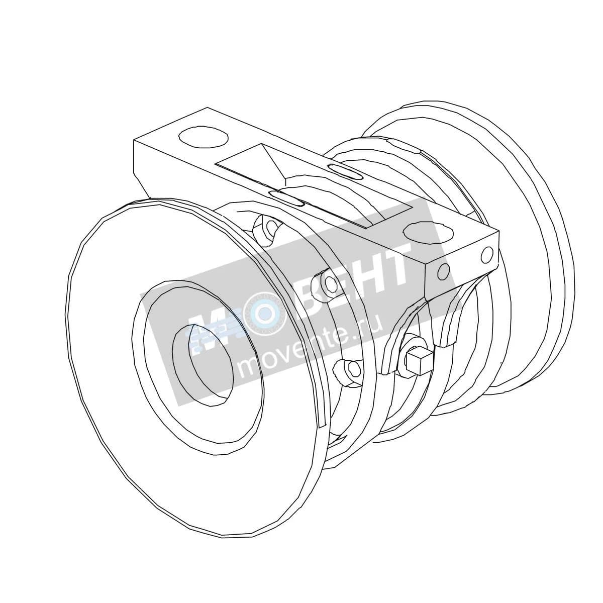 5KB511048212: Корпус опорного подшипника с подшипником